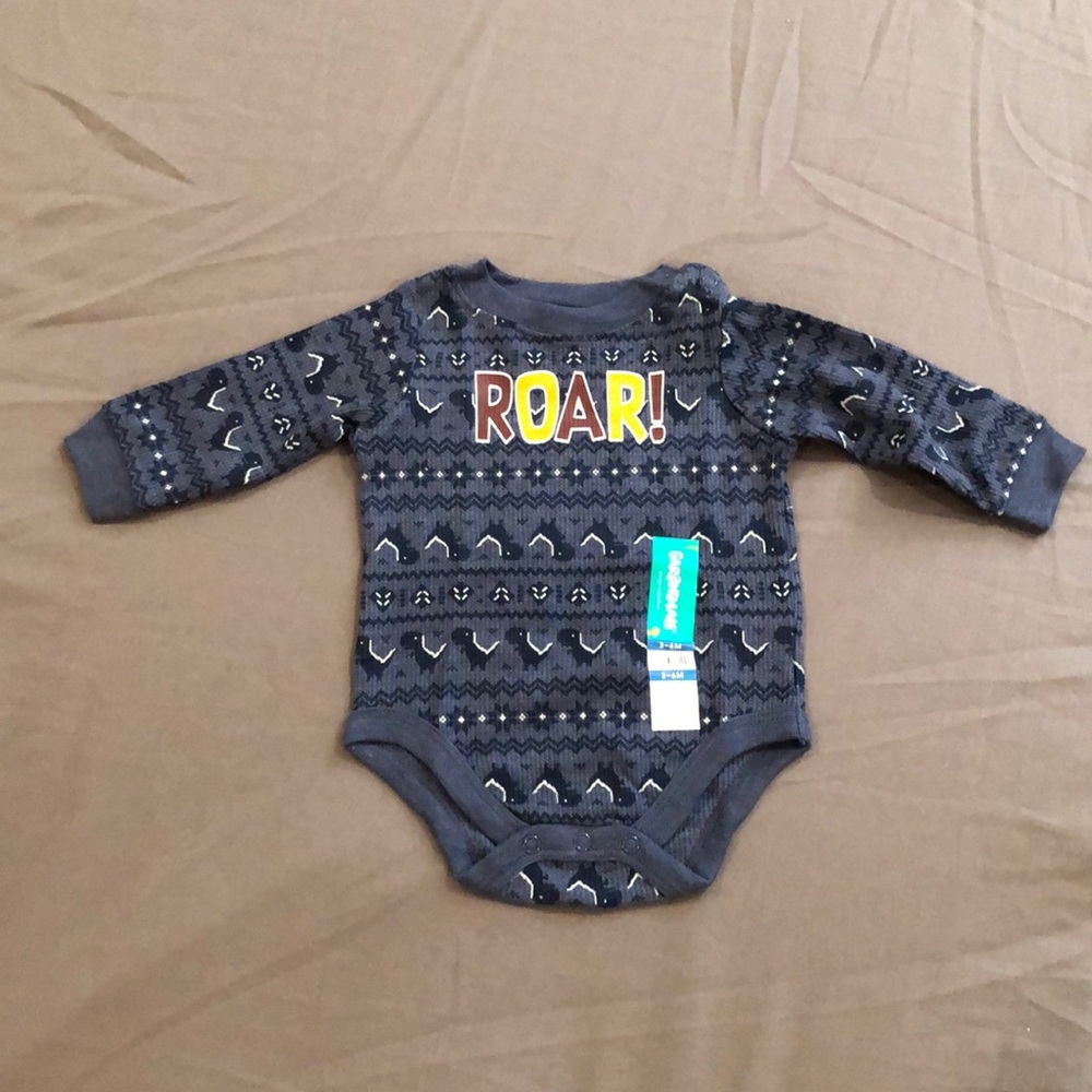 Garanimals ROAR! Blue Bodysuit 3-6 months